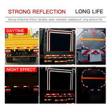 ▶ Cinta reflectante de seguridad Dot-C2 de 2 x 100 pies, color rojo/blanco, impermeable, reflectante de alta intensidad, señal de precaución, cinta reflectante de entrada para vehículos, remolques, barcos, carteles, exteriores, coches, camiones