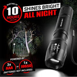 🔦 Linterna recargableGearLight Linterna táctica LED S1000 [2 unidades] – Lúmenes altos, Zoomable, 5 modos, luz resistente al agua – Accesorios de camping, equipo al aire libre, linternas de emergencia