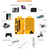 ▶ Juego de destornilladores 117 en 1- Destornilladores de precisión extraíble profesional magnética kit de Herramientas de reparación para teléfono/NS SWITCH / PS4 / Consola de juegos/Electrónica etc