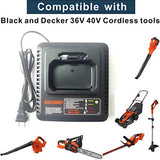 Cargador rápido compatible con Black+Decker LCS36 LCS40 ANOITD Square LCS36/40 40V MAX