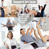 ▶ Cinturón de protección Lumbar para dolor de espalda baja, alivio de la ciática, tirantes antideslizantes para la espalda para el trabajo, deporte, cinturón de apoyo de espalda con malla transpirable para hombres y mujeres, Negro, M