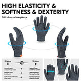 ▶ Guantes resistentes a los cortes, forro anticorte HPPE, protección de manos, nivel EN388 E, nivel ANSI A6 (talla M, gris, HY3594)