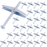 💢 Hilitchi Molly and Toggle Bolt - Perno de tuerca de acero cincado (30 unidades, 1/8 pulgadas)