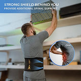 ▶ Cinturón de protección Lumbar , Soporte Lumbar de Cintura Inferior para Ciática, Hernia de Disco, Alivio Del Dolor de Espalda de Escoliosis, Levantamiento de Pesas, Correas Ajustables, Diseño de Malla Transpirable con Almohadilla Lumbar (Grande)