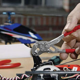 ▶ KNIPEX  Mini Tenaza Llave para Tuercas y Tenaza en Una Sola Herramienta Cromado Recubiertos de Plástico, 125 mm