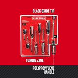 ▶ CRAFTSMAN Juego de destornilladores bimateriales, juego de 8 piezas