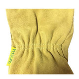 ▶ Guantes de soldador Guantelete Resistente a Las Llamas Amarillo Claro