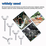 OCR Pernos de mariposa de acero inoxidable con tornillos de mariposa para montaje, tornillos métricos (M6 x 10 mm - M6 x 50 mm, 50)