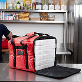 Rubbermaid Commercial Products FG9F3800RED PROSERVE Insulated Professional Delivery Bag, Pizza Catering Bag, Small, Red