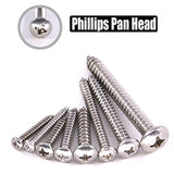 ▶ Hilitchi 275-piece Acero Inoxidable Phillips Ronda Pan Head Autoperforantes Tornillo Surtido Kit (Ronda Pan Head)