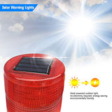 Zitainn Luces de Advertencia solares 8pcs Leds Luz roja Lámparas de Advertencia con energía Solar Lámpara de obstrucción/Luz de baliza/Luces de Advertencia de tráfico/Luz de Advertencia de grúa de