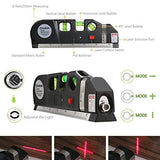 ▶  Multipurpose Laser Level laser measure Line 8ft+ Measure Tape Ruler Adjusted Standard and Metric Rulers