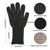 ▶ Guantes ignífugos  Guantes De Horno Resistentes Al Calor Horno De Cocina para Hornear Aislamiento Térmico Guantes Ignífugos De Silicona Antideslizantes Resistentes A Altas Temperaturas
