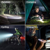 🔦 Linterna recargable SEEDARY Linterna LED Militar Visión Nocturna, Herramienta Práctica Portátil 1600 Lúmenes Lampara LED, Linterna para Bicicleta y Linterna Táctica