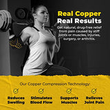 CopperJoint Manga de compresión para codo, soporte para codo y tendinitis, codera para hombres y mujeres, alivia el dolor y las molestias (grande)