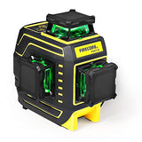 Nivel laser verde 3D,3X360 °nivel laser Autonivelante, anti-vibración,25m,Autonivelación y Hasta 50m en Modo de Pulso,con 2 batería de iones de litio recargable,Base Magnética(F94T-XG)
