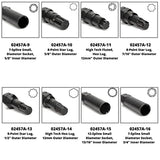 ▶ NEIKO Juego de llaves de tuerca de lengüeta Neiko 02457A , kit de herramientas de extracción de bloqueo de rueda para llaves de neumáticos de repuesto y fábrica, SAE y enchufes métricos, 16 piezas