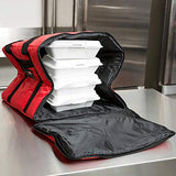Rubbermaid Commercial Products FG9F3800RED PROSERVE Insulated Professional Delivery Bag, Pizza Catering Bag, Small, Red