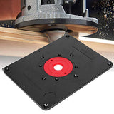 Herramientas Carpintería  Germerse Level-Loc Rings Deluxe Router Base Plate Routers Tool Precisión Negro y Rojo para carpintería doméstica