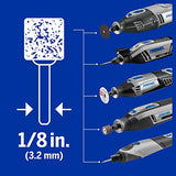 ▶ DREMEL- Kit de accesorios de herramientas rotativas para grabado de vidrio, juego de 8 piezas, incluye piedras de molienda, disco de pulido y broca de diamante