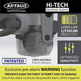 Artago 870 Bastón para Automovil Volante con Alarma Inteligente 120dB, Bastón para Carro Inmovilizador de Auto 2 en 1 Bastón de Seguridad Seguro Auto, Bastón de Seguridad Auto Bastón Antirrobo