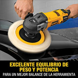 DEWALT Pulidora Lijadora Angular de 7-9 Pulgadas (180mm - 230mm) 1250W Velocidad Variable DWP849X