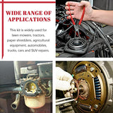 💢 HILITCHI 261 anillos de retención externos de aleación de acero de 16 tamaños de 4 mm a 30 mm, anillo de clip de retención interno con alicates de anillo de presión 4 en 1, clips de pasador de muñeca, proyectos de reparación externos internos