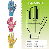 ▶ Guantes de jardinería  de Trabajo para jardín de nitrilo Transparente, con Recubrimiento Flexible, Ligeros, Transpirables, se Ajustan a la mayoría de los tamaños de Guantes de jardín, 3 Pair