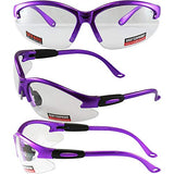 ▶ Global Vision Cougar Lab & Gafas de seguridad Lente transparente (morado)