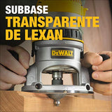 DEWALT Router Rebajadora Fresadora Circular de 1/2 - 1/4 Pulgadas (6.35mm - 13mm) de Diametro 750W DW616