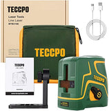 Nivel láser recargable verde, tres módulos con 2 cabezales láser, línea horizontal/vertical y línea cruzada, 44,8 m, modo autonivelante y pulso, soporte magnético, rotación de 360°, IP54 - MTM310B