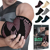 ▶ Coderas de brazo – Manga de apoyo de compresión para alivio del dolor en las articulaciones, recuperación, tendinitis, codo de tenis y golfista, envoltura de brazo de entrenamiento y levantamiento de pesas, para hombres y mujeres.