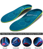 ▶ Plantillas de trabajo ortopédica para el talón con soporte de arco plano para fascitis plantar para hombres y mujeres, plantilla deportiva de absorción de impactos, Verde Armada (ArmyGreen), MEN (8-8 1/2) | WOMEN (10-10 1/2) --270MM-10.63"