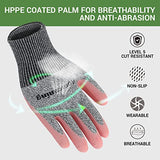 ▶ Guantes de jardinería  para mujeres y hombres, guantes protectores recubiertos de nitrilo y goma, guantes de jardín a prueba de espinas, guantes de trabajo al aire libre, azul, verde, gris, rosa (talla M a XL) (mediano, goma, 6 pares, rosa)