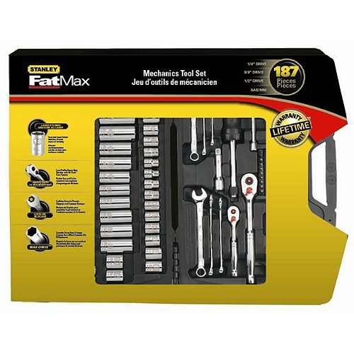 Juego de Herramientas mecánicas (187 Piezas) STANLEY FatMax -