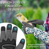 ▶ Guantes Jardinería de manga larga, guantes de jardinería a prueba de espinas, piel sintética, a prueba de pinchazos, guantelete de jardín para arbustos, cactus, jardinero, regalo