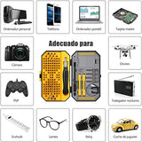 ▶ Juego de Destornilladores 145 en 1- Destornilladores de Precisión Extraíble Profesional Magnética Kit de Herramientas de Reparación para Teléfono/NS SWITCH/PS4/Consola de juegos/Electrónica etc.