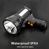 🔦 Linterna recargable Foco LED recargable de iones de litio con batería para, 1200 Lúmenes/Luces Puntuales, 5 Modos De Luz, Linterna impermeable IPX4 para emergencias de huracanes, camping, senderismo, ciclismo