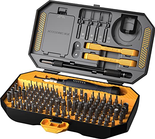 ▶ Juego de Destornilladores 145 en 1- Destornilladores de Precisión Extraíble Profesional Magnética Kit de Herramientas de Reparación para Teléfono/NS SWITCH/PS4/Consola de juegos/Electrónica etc.