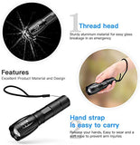 🔦 Linterna recargable TBONEEY Linterna LED Militar Visión Nocturna, Linterna de Mano USB Recargable Linternas Alta Potencia Tactica Lampara Táctica Militar de Mano Impermeable, 5 Modo, Zoomable, para Ciclismo, Camping