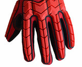 HANDLANDY Guantes antivibraciones, acolchado SBR, guantes de impacto protectores de TPR, guantes de trabajo mecánico para hombre (grande)