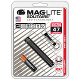 ▶ MAGLITE  Solitaire LED 1-Cell AAA linterna, Negro