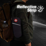 ▶  Estuche de transporte médico aislado, bolsa organizadora de medicamentos de viaje Bolsa médica de emergencia con capacidad para 2 EpiPens, inhalador para el asma, antihistamínico, Auvi-Q, medicamentos esenciales para la alergia, negro