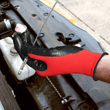 Grease Monkey - Guantes de trabajo con revestimiento de nitrilo y agarre