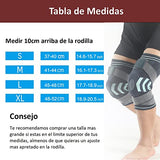 Rodilleras Deportivas，Manga de compresión para dolor de rodilla con almohadillas de gel de rótula y correas，Rodillera con estabilizadores laterales, Proporciona apoyo y protección a la articulación de la rodilla, Para Recuperación de Lesiones, Aliviar A