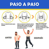FITTOO Faja Lumbar Cinturón de Baja de Espalda Soporte Lumbar para la Espalda con Dobles de Ajuste para Hombres Mujeres (Large)