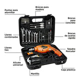 BLACK+DECKER Rotomartillo Con 41 Herramientas 3/8 Pulgadas 550W VVR HD455KA-B3