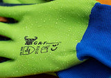 ▶ Guantes Jardinería para hombre con doble látex de microespuma, talla grande