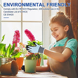 ▶ Guantes Jardinería  de verano para niños, guantes de jardín con revestimiento de látex, sensación de hielo y diseño de panal, 3 pares, XXS