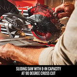 ▶ CRAFTSMAN Kit de sierra circular de corte deslizante de 7-1/4 pulgadas, inalámbrico (CMCS714M1) CRAFTSMAN V20 -